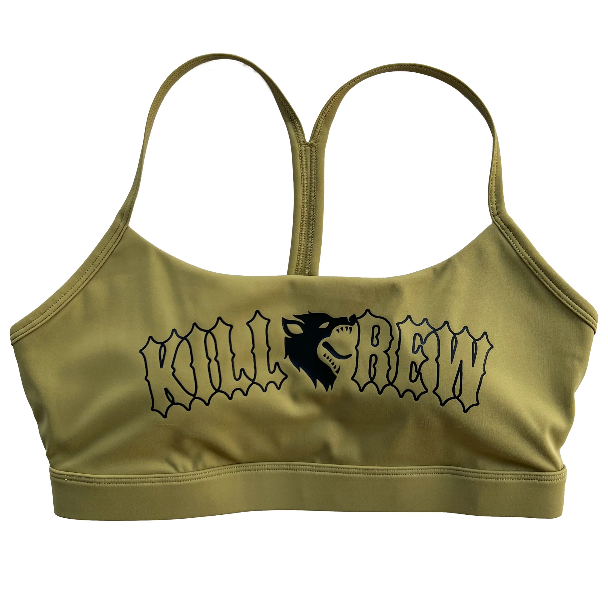 CLASSIC SPORTS BRA - OLIVE / BLACK - Image 3
