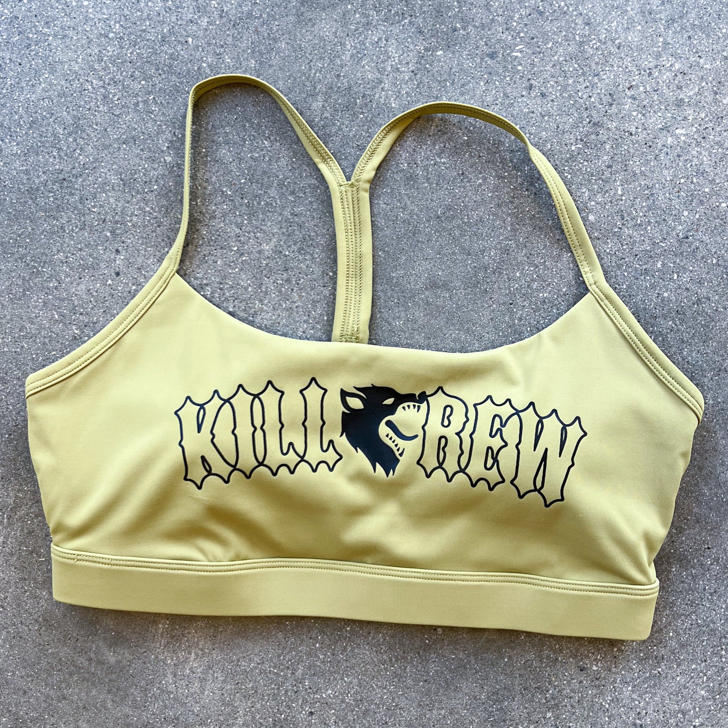 CLASSIC SPORTS BRA - OLIVE / BLACK - Image 4