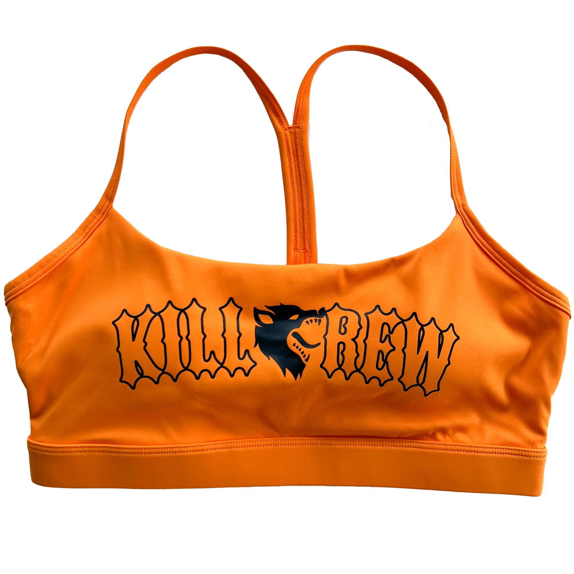 CLASSIC SPORTS BRA - ORANGE / BLACK - Image 3