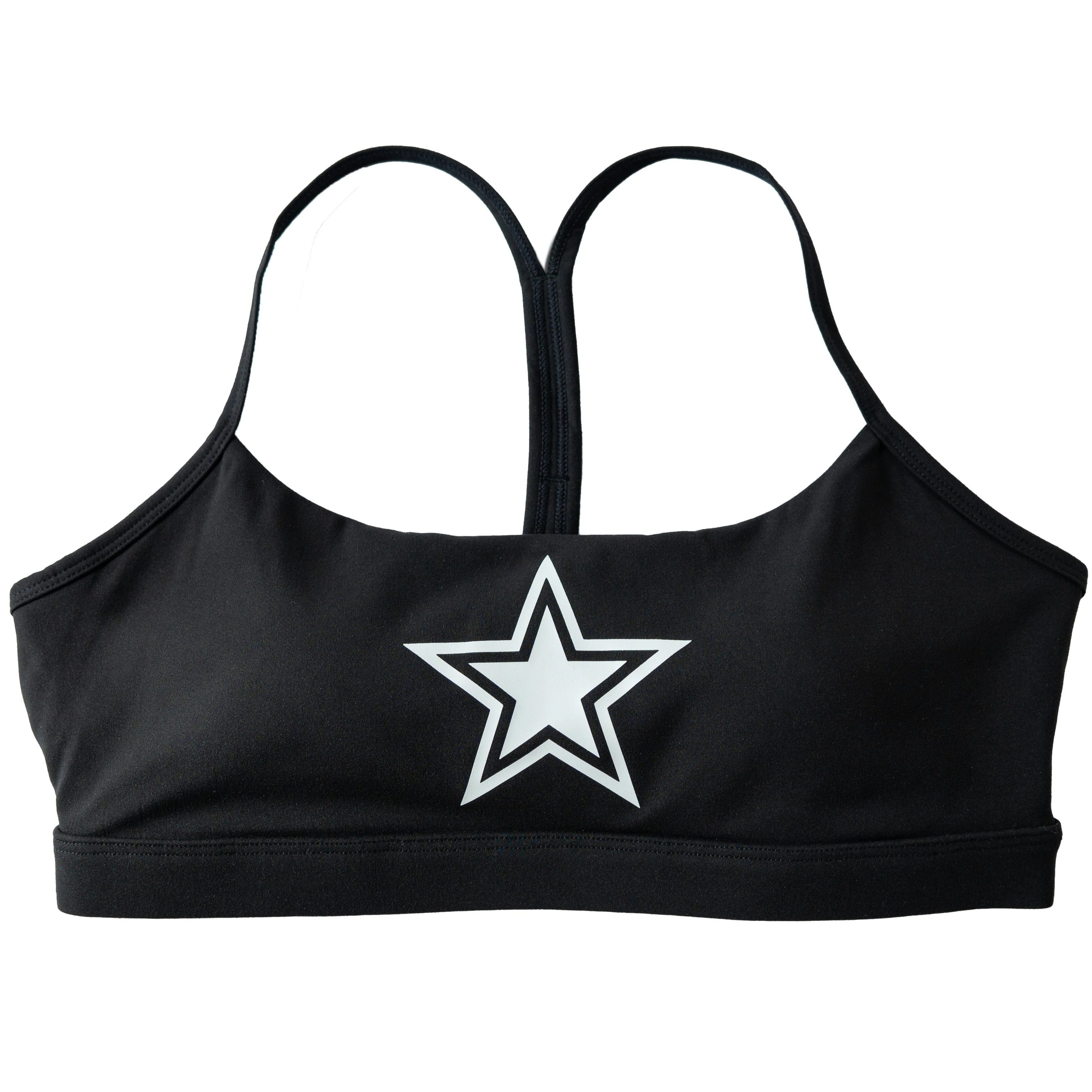 CLASSIC SPORTS BRA STAR BOY - BLACK / WHITE - Image 3