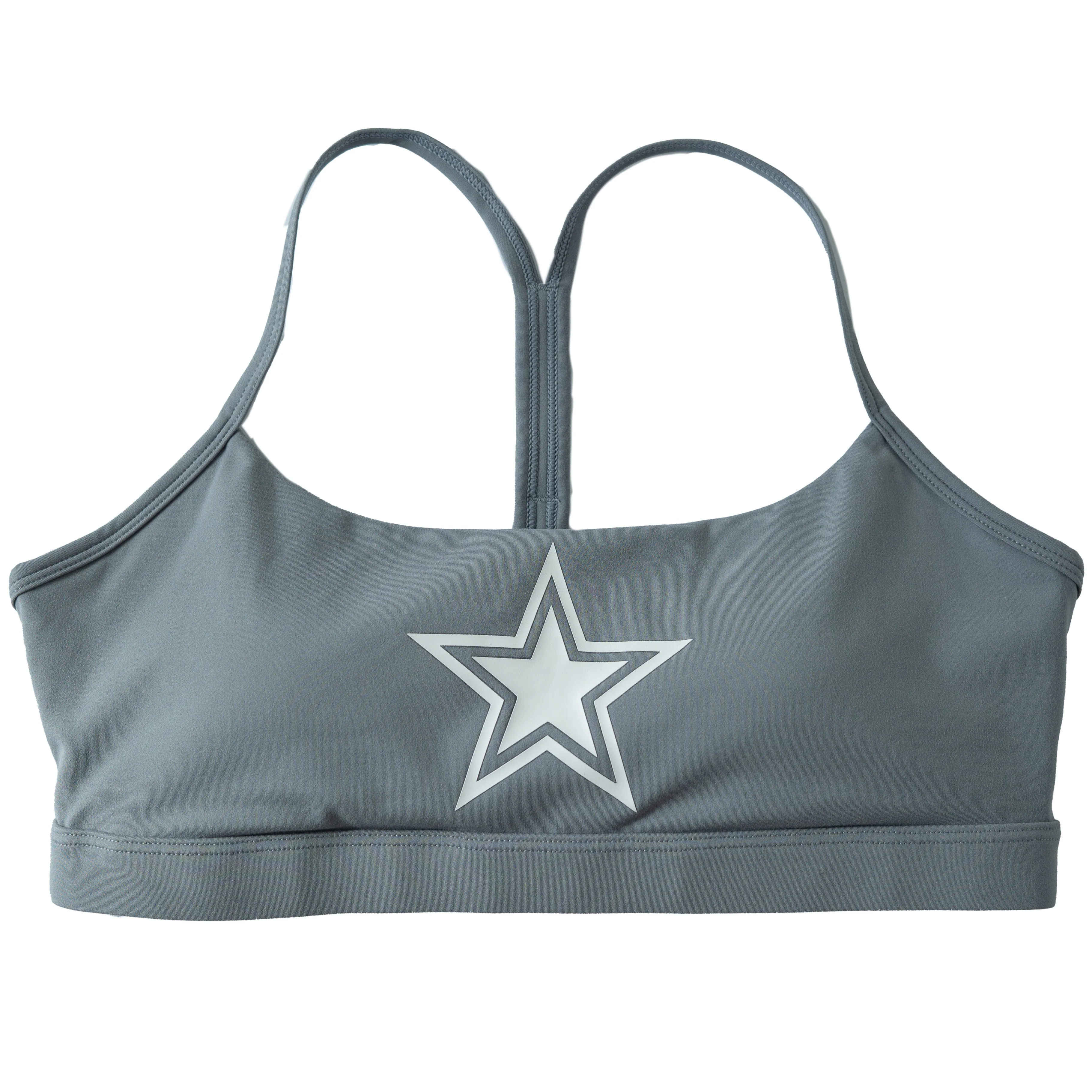 CLASSIC SPORTS BRA STAR BOY - GREY / WHITE - Image 3