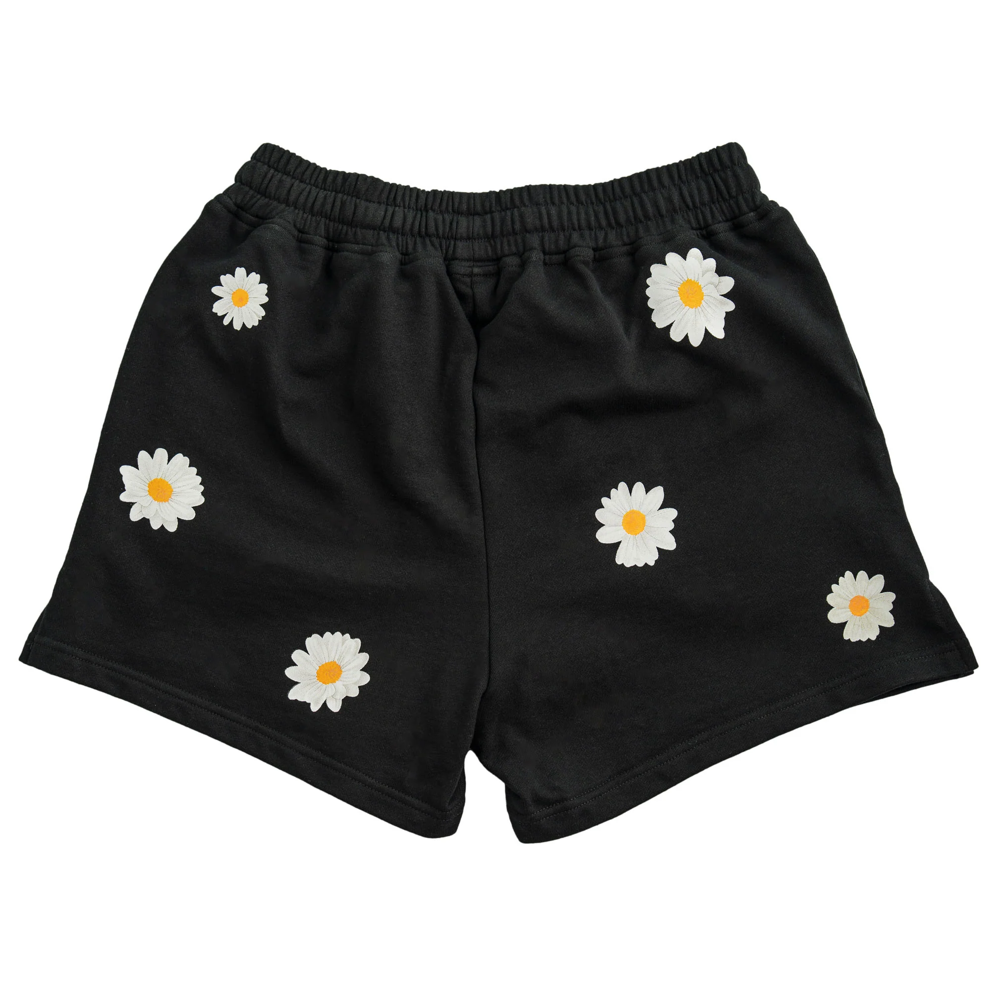 COTTON SHORTS (MID THIGH CUT) DAISY - BLACK - Image 7