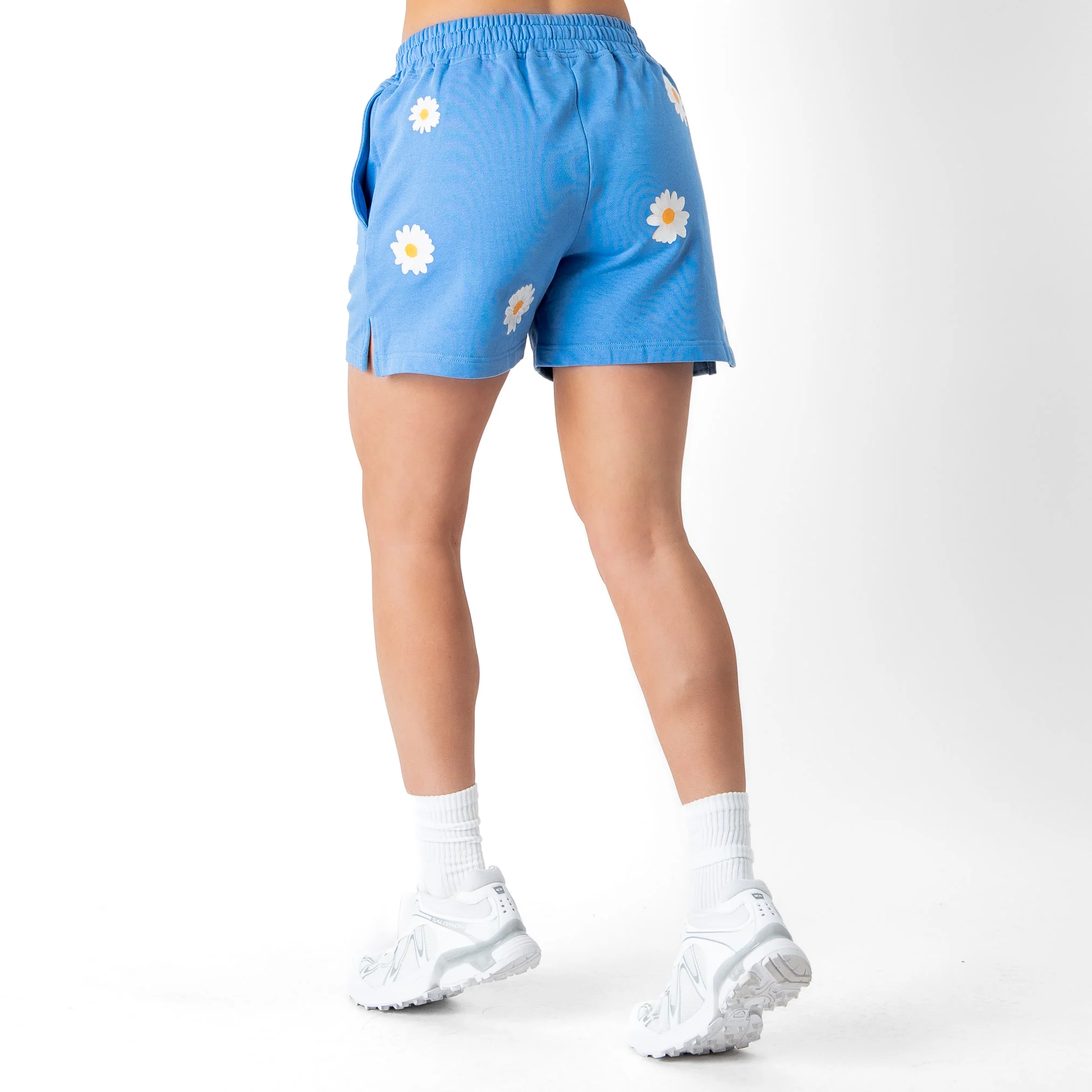COTTON SHORTS (MID THIGH CUT) DAISY - BLUE - Image 6