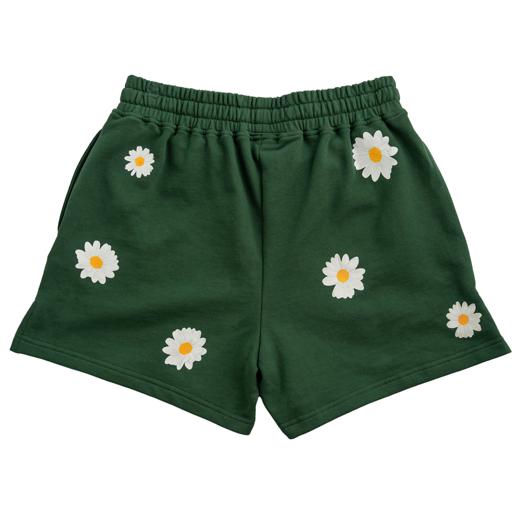 COTTON SHORTS (MID THIGH CUT) DAISY - GREEN - Image 7