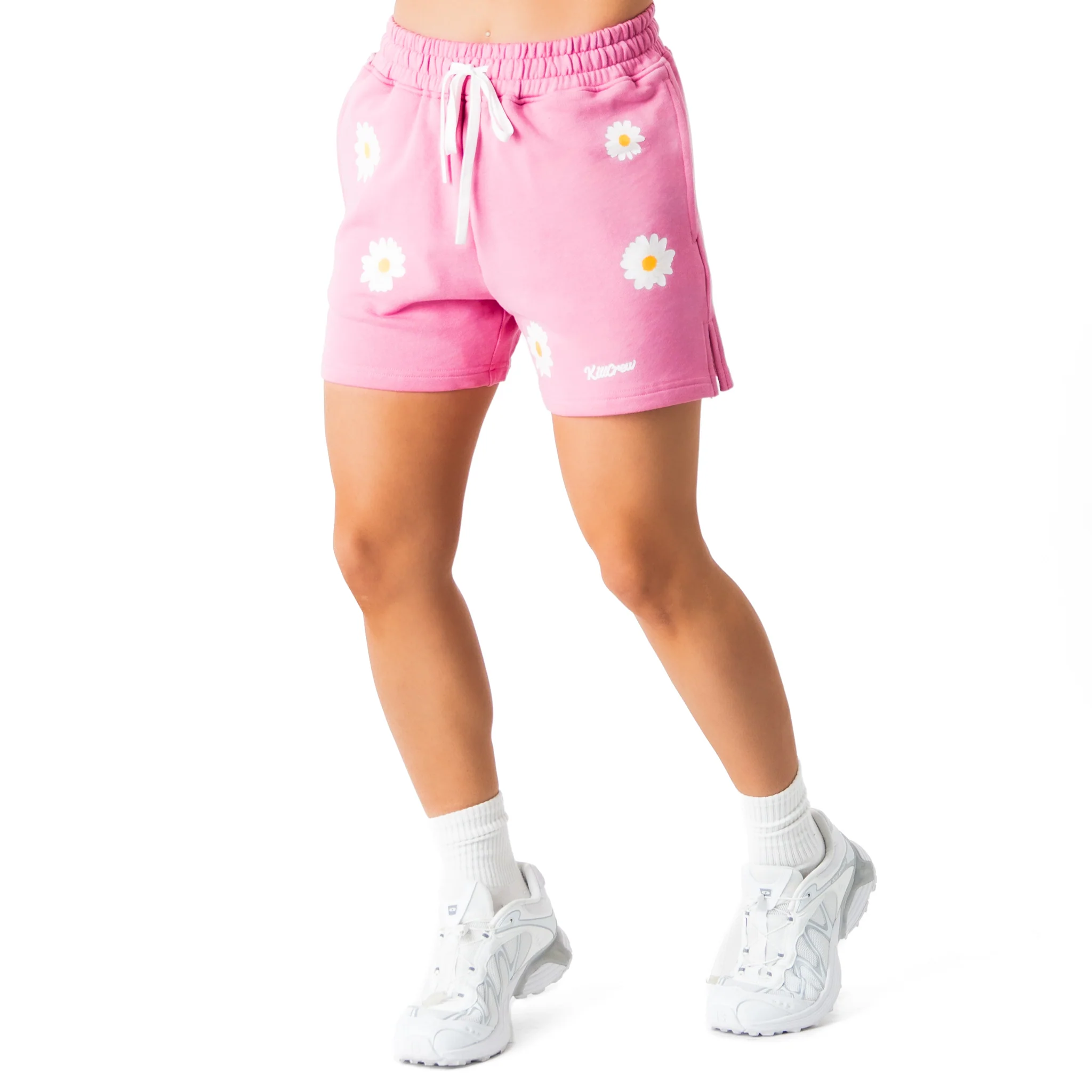 COTTON SHORTS (MID THIGH CUT) DAISY - PINK - Image 5