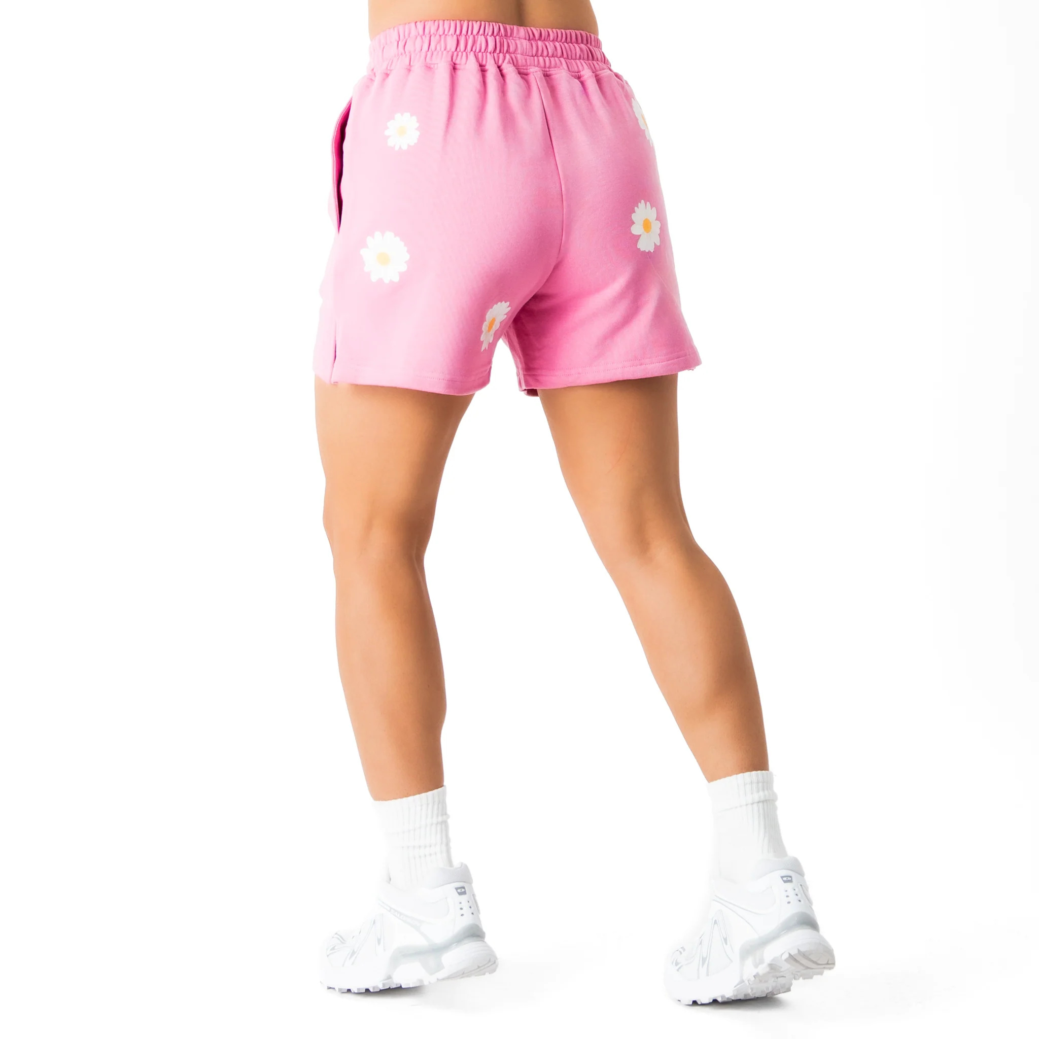 COTTON SHORTS (MID THIGH CUT) DAISY - PINK - Image 6