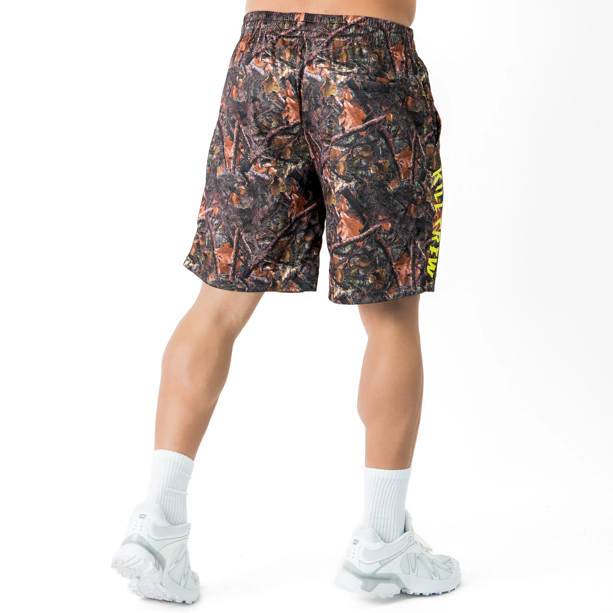 RELAXED CUT SHORTS EMBROIDERED FLAG - CAMO / GREEN - Image 4
