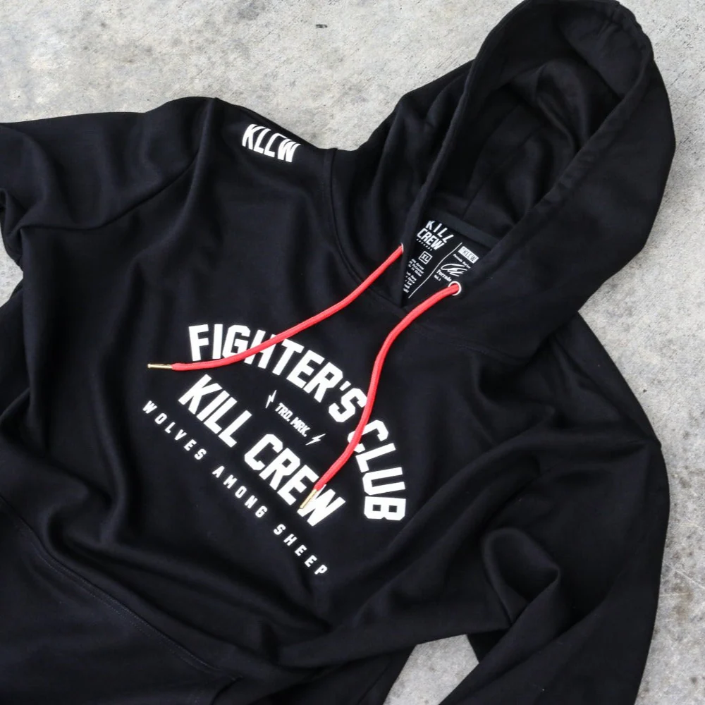 FIGHTER'S CLUB HOODIE - BLACK - Image 3