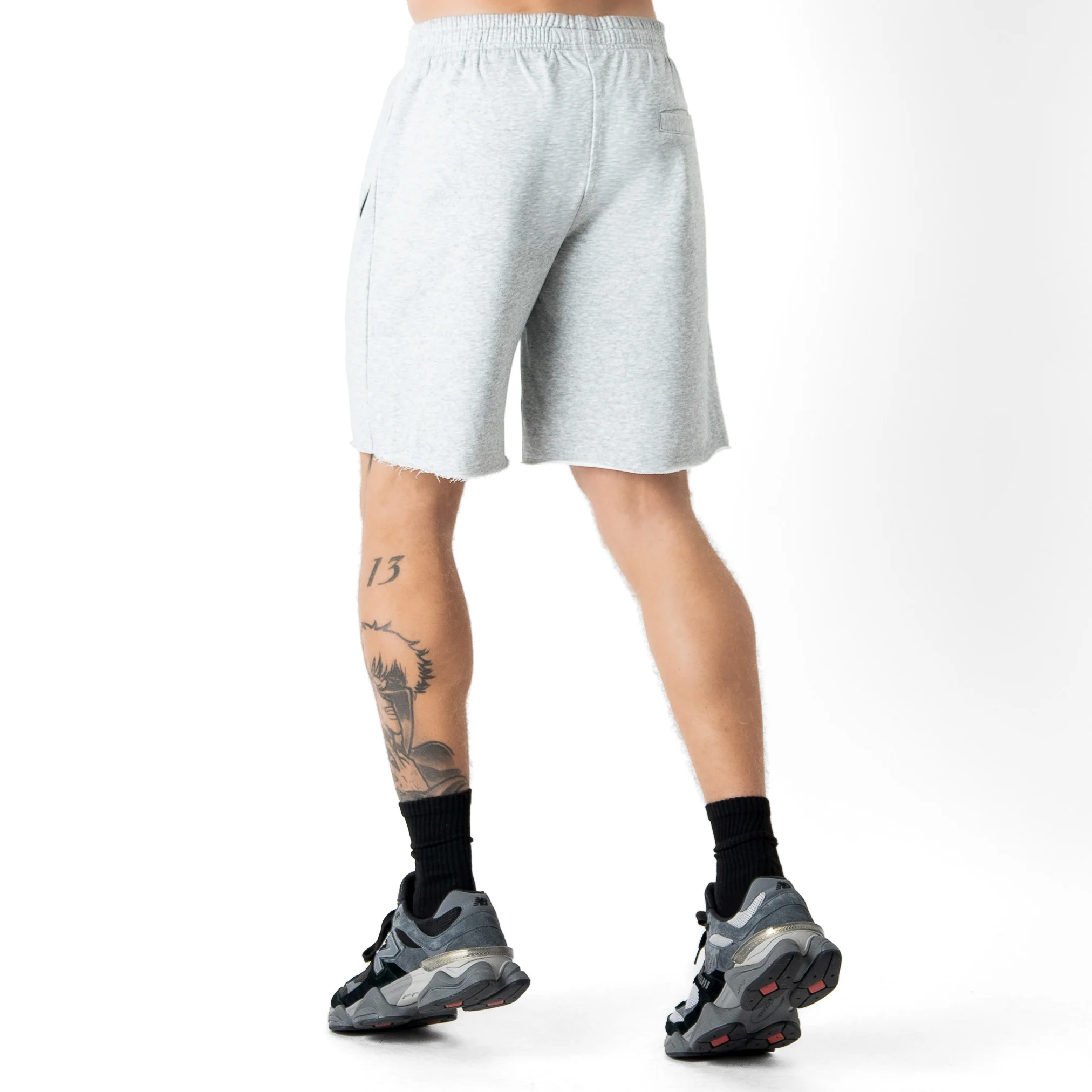 RELAXED CUT SHORTS FIGHTER'S CLUB - GREY - Image 4