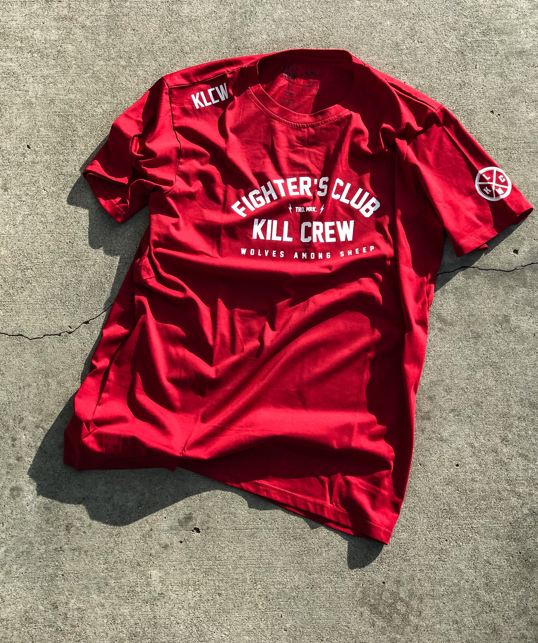 FIGHTER'S CLUB T-SHIRT - MAROON - Image 3