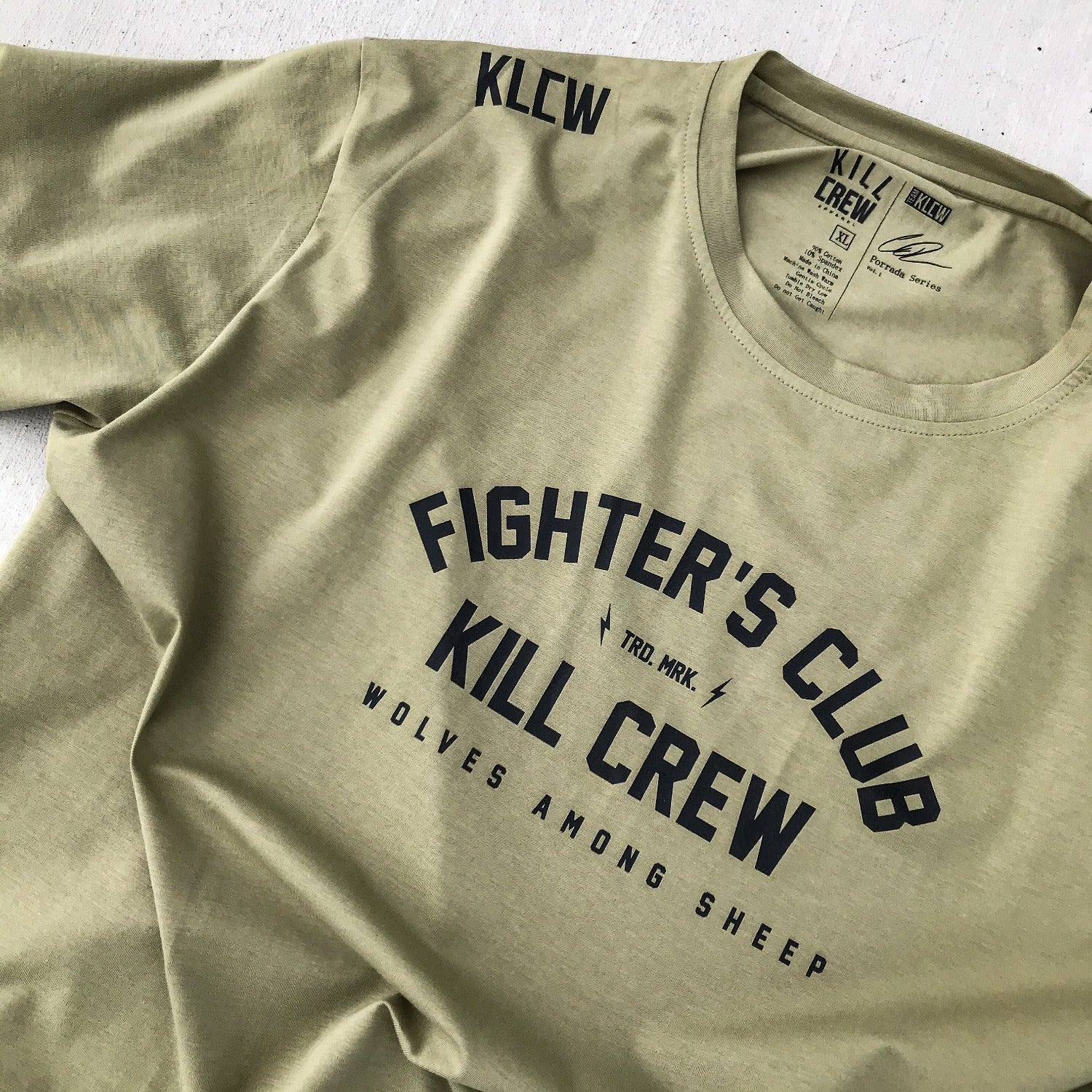 FIGHTER'S CLUB T-SHIRT - OLIVE - Image 4
