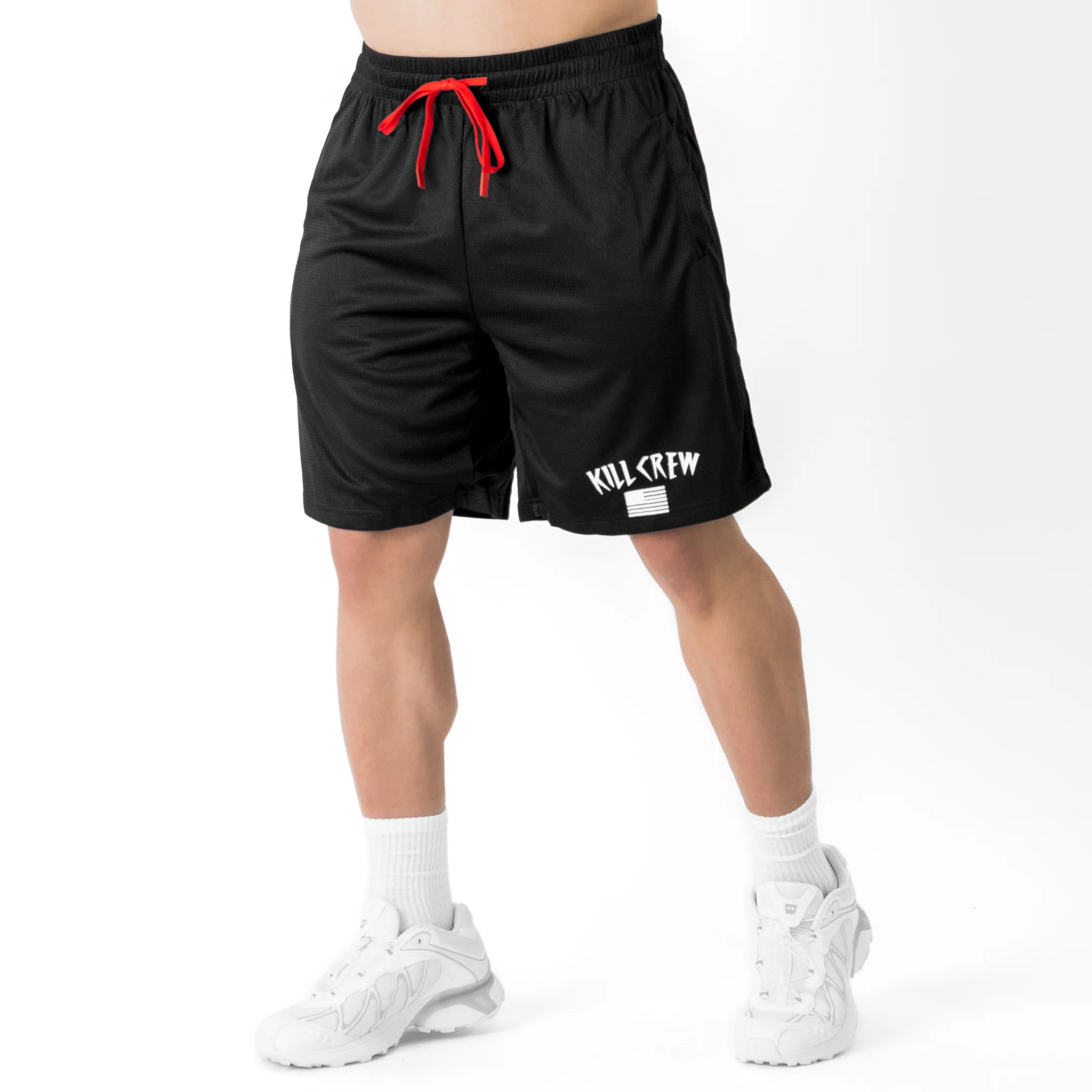 RELAXED CUT SHORTS FLAG - BLACK - Image 3
