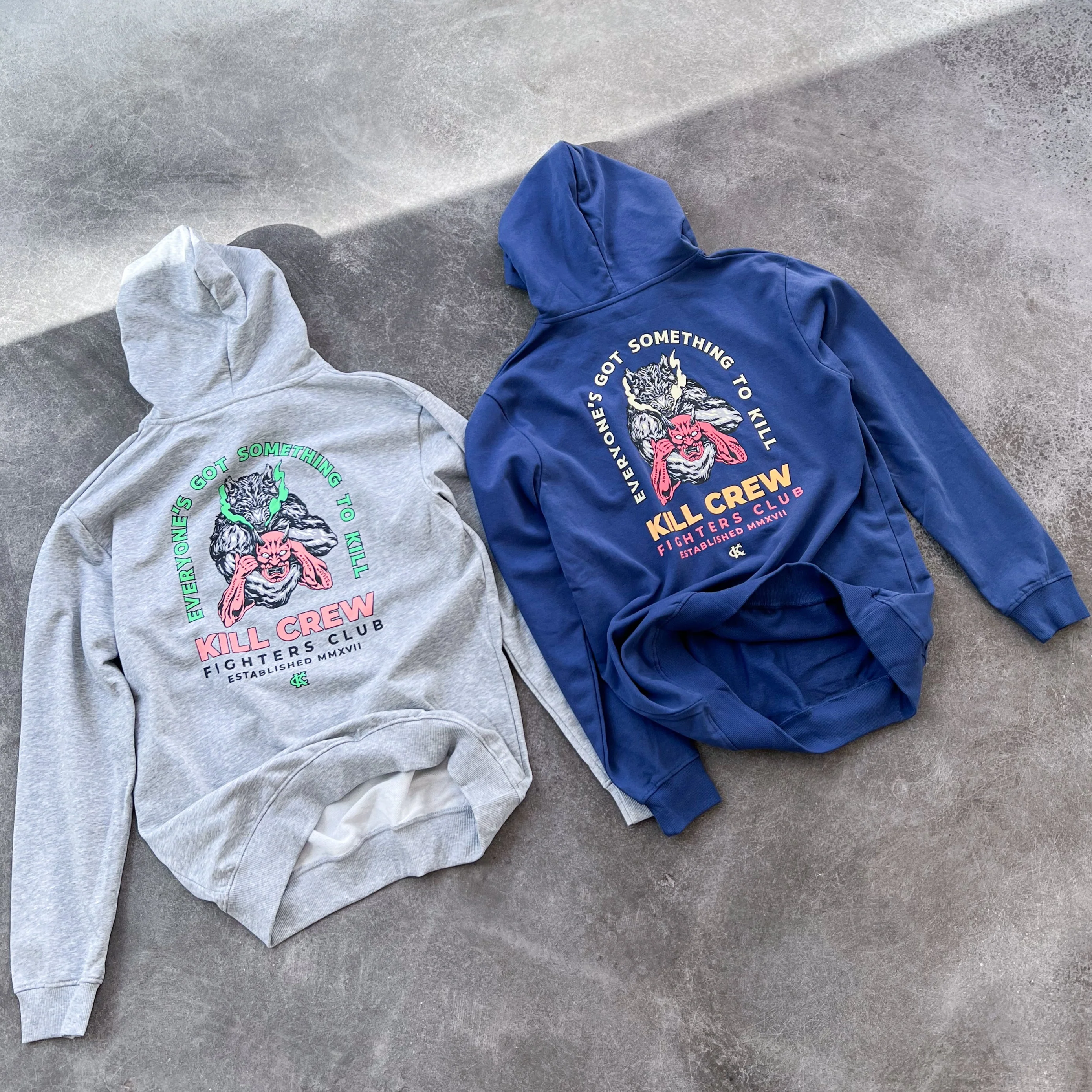 INNER DEMONS HOODIE - BLUE - Image 3