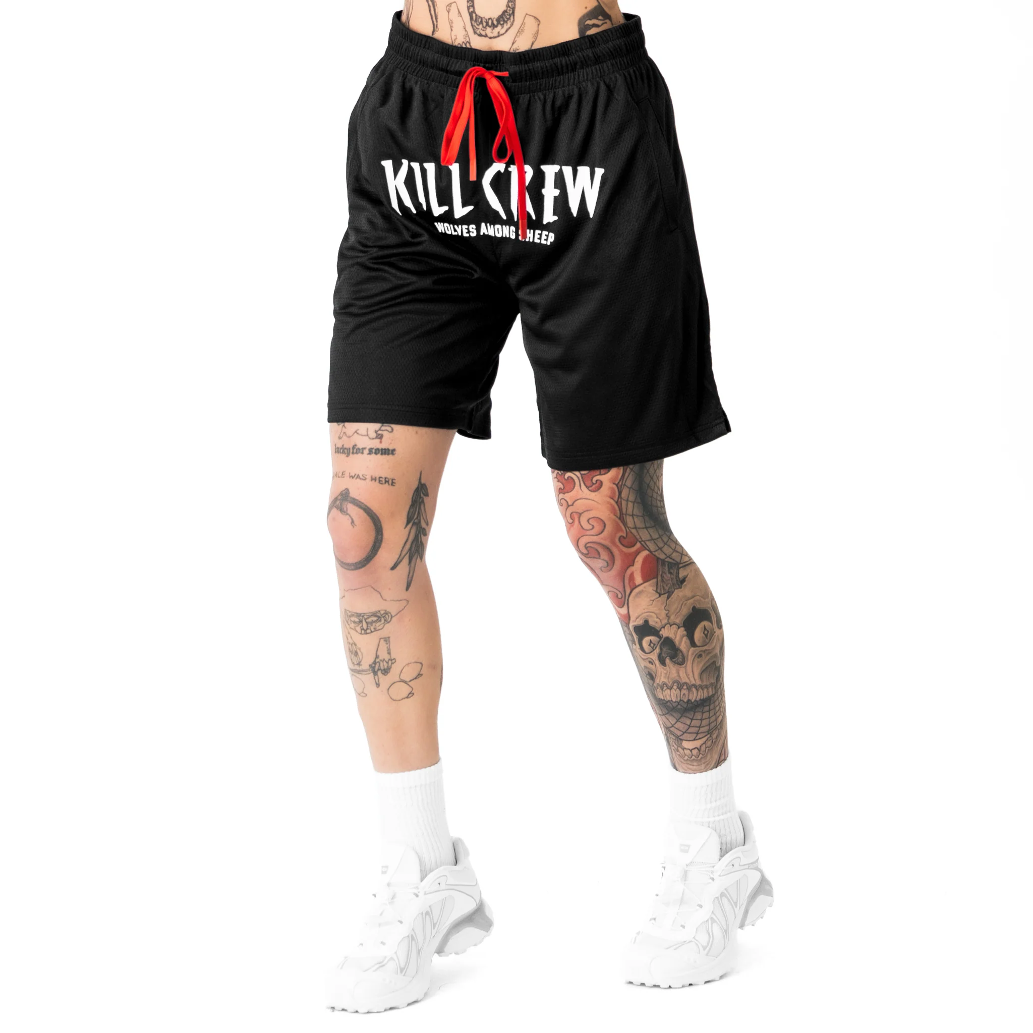 RELAXED CUT SHORTS WOLVES - BLACK - Image 5