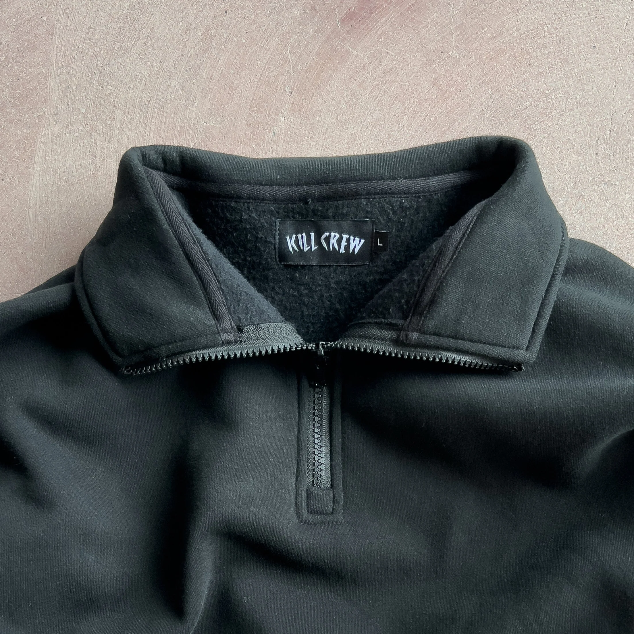 KILL CREW LUX QUARTER ZIP UP - BLACKOUT - Image 3
