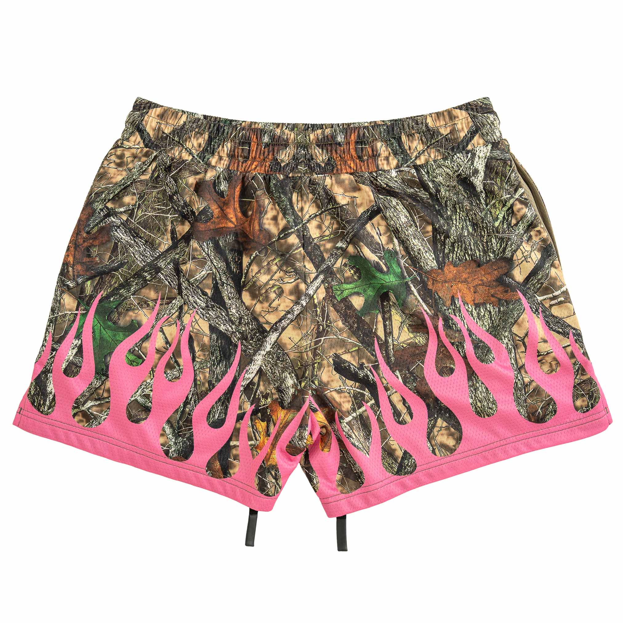 MUAY THAI SHORTS (MID THIGH CUT) WILDFIRE - PINK - Image 7