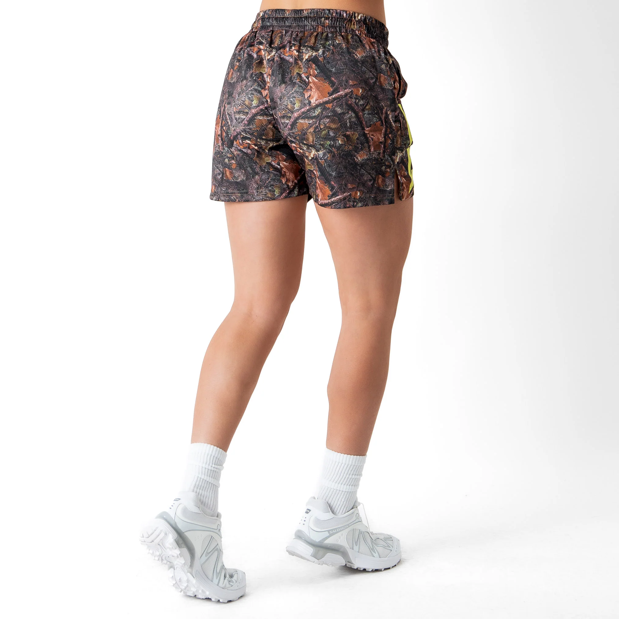 MUAY THAI SHORTS (MID THIGH CUT) - CAMO / GREEN - Image 6