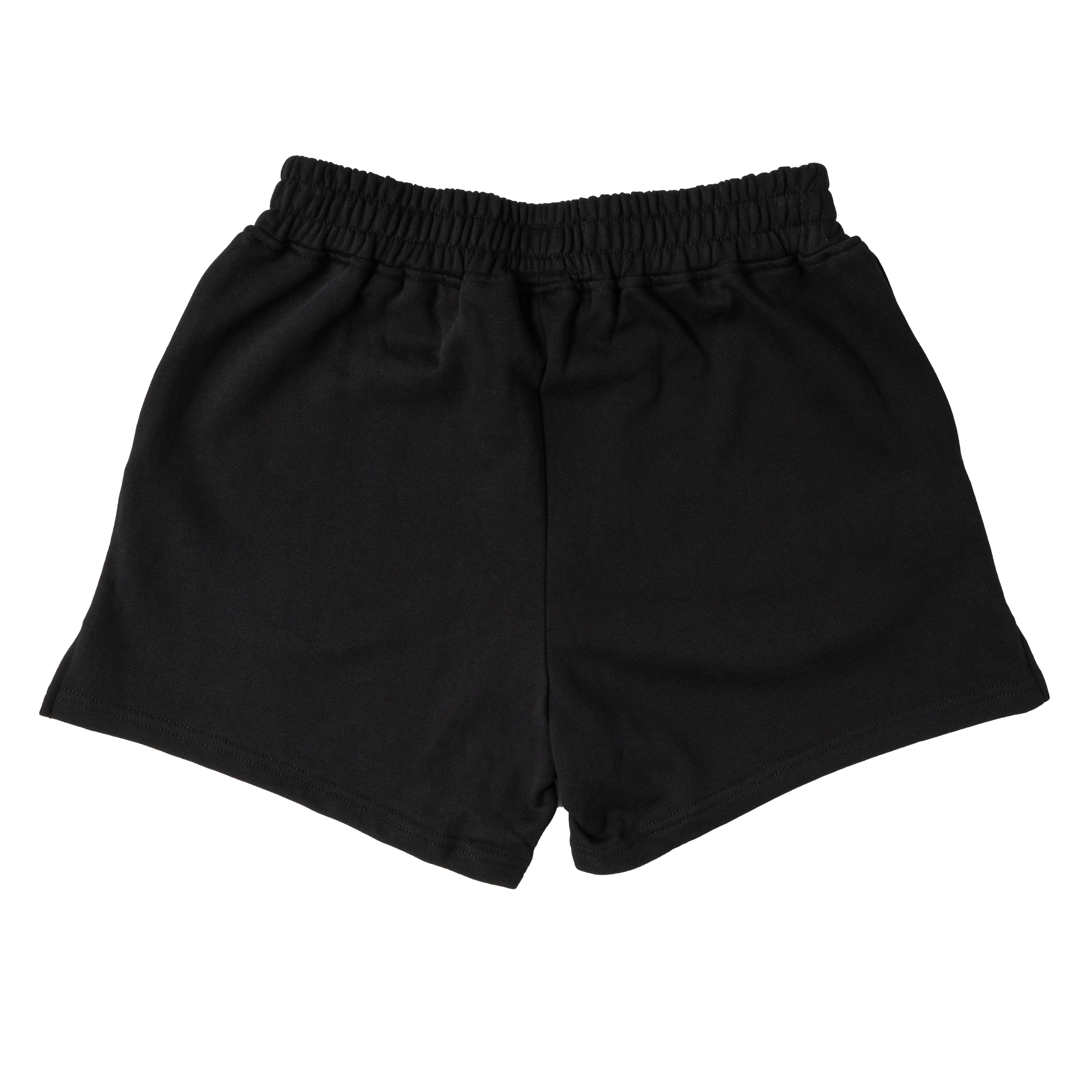 COTTON SHORTS (MID THIGH CUT) BARBWIRE - BLACK / WHITE - Image 7