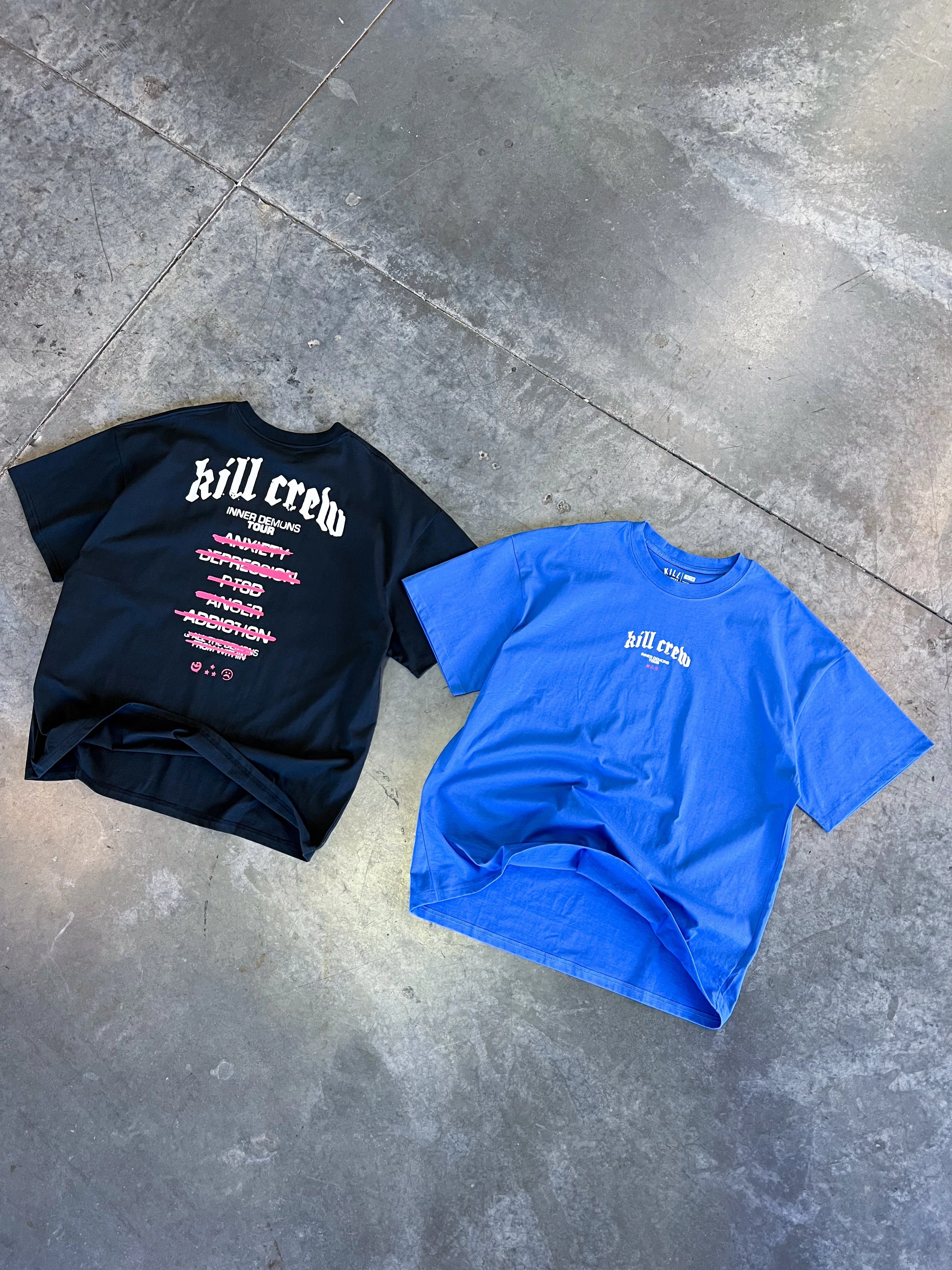 RELAXED FIT INNER DEMONS TOUR T-SHIRT - BLACK / WHITE - Image 5