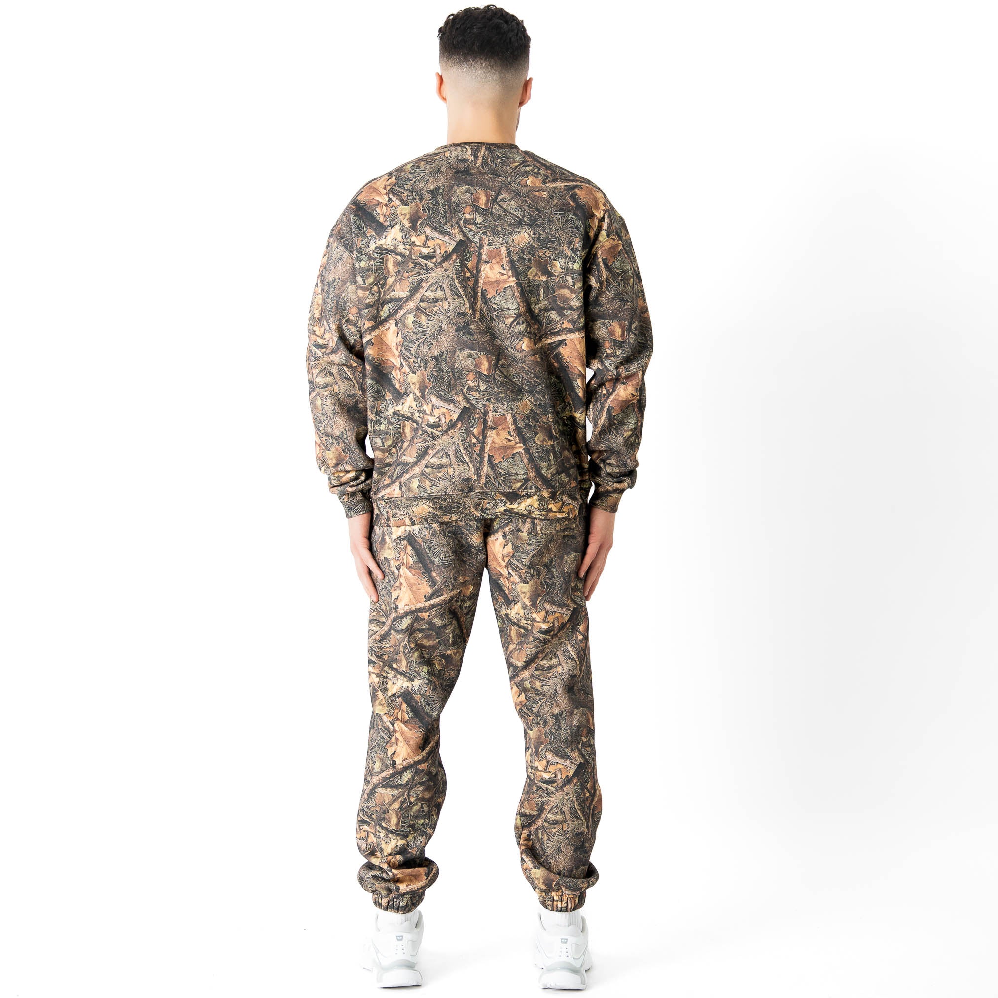 OVERSIZED LUX "SCRIPT" CREW NECK - CAMO / GREEN - Image 4