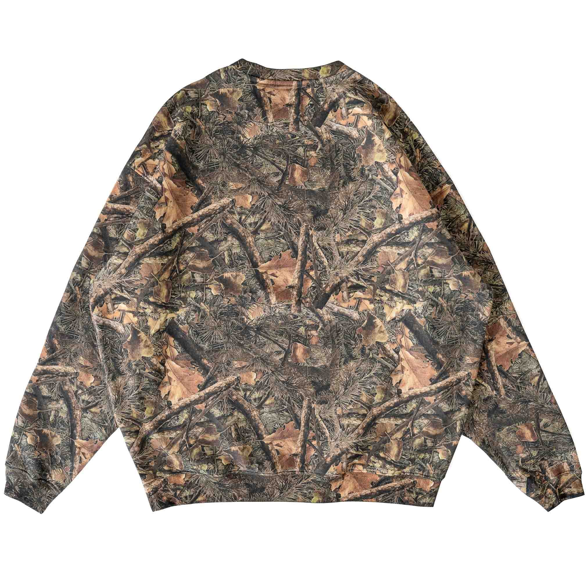 OVERSIZED LUX "SCRIPT" CREW NECK - CAMO / GREEN - Image 7