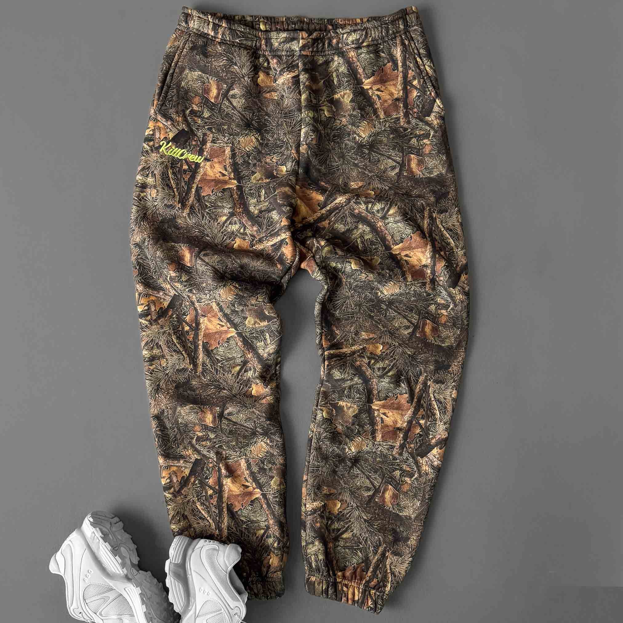 OVERSIZED LUX "SCRIPT" SWEATPANTS - CAMO / GREEN - Image 5