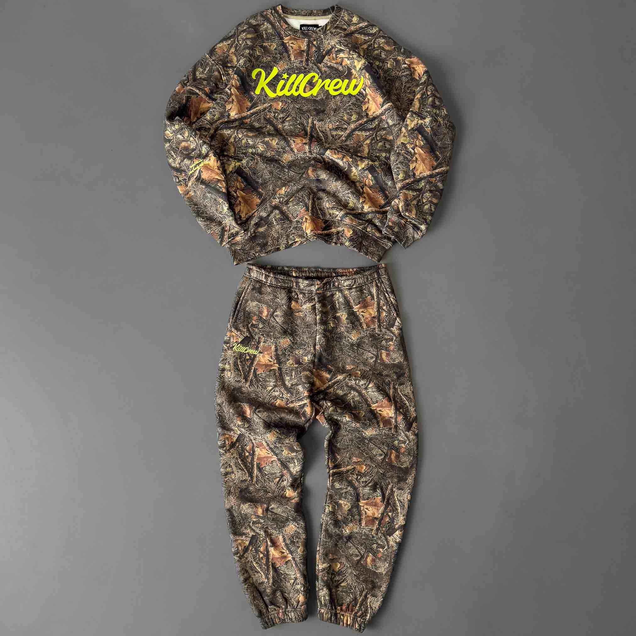 OVERSIZED LUX "SCRIPT" SWEATPANTS - CAMO / GREEN - Image 6