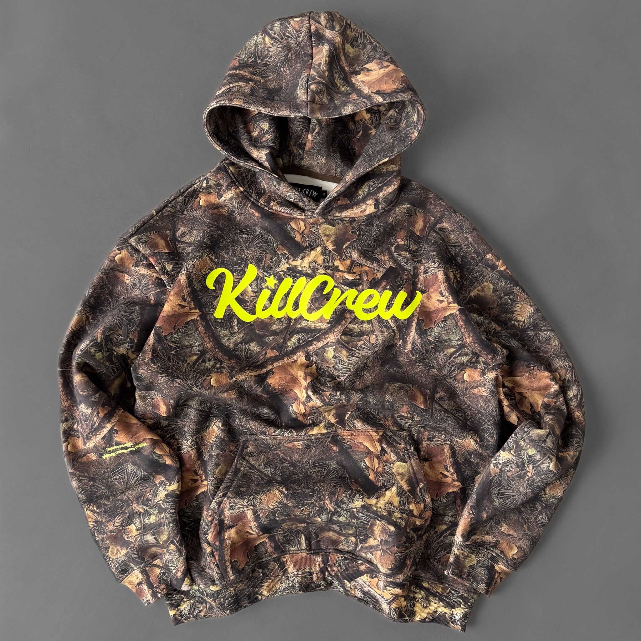 OVERSIZED LUX "SCRIPT" HOODIE - CAMO / GREEN - Image 5
