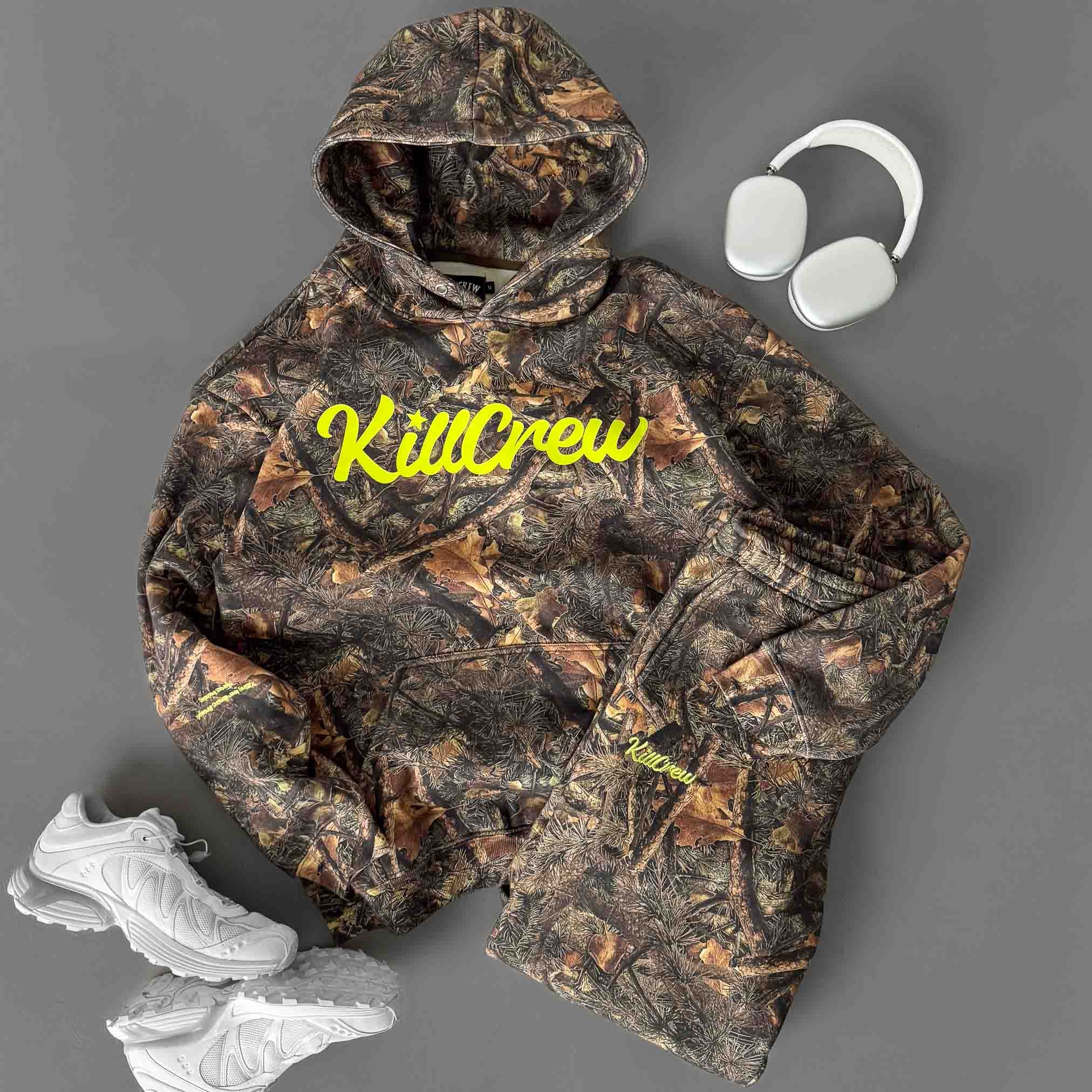 OVERSIZED LUX "SCRIPT" HOODIE - CAMO / GREEN - Image 6