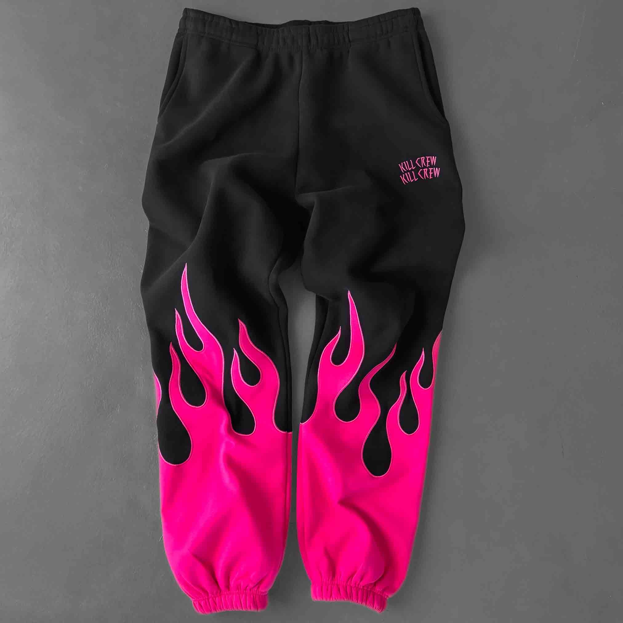 PREMIUM HEATER SWEATS - BLACK / PINK - Image 5