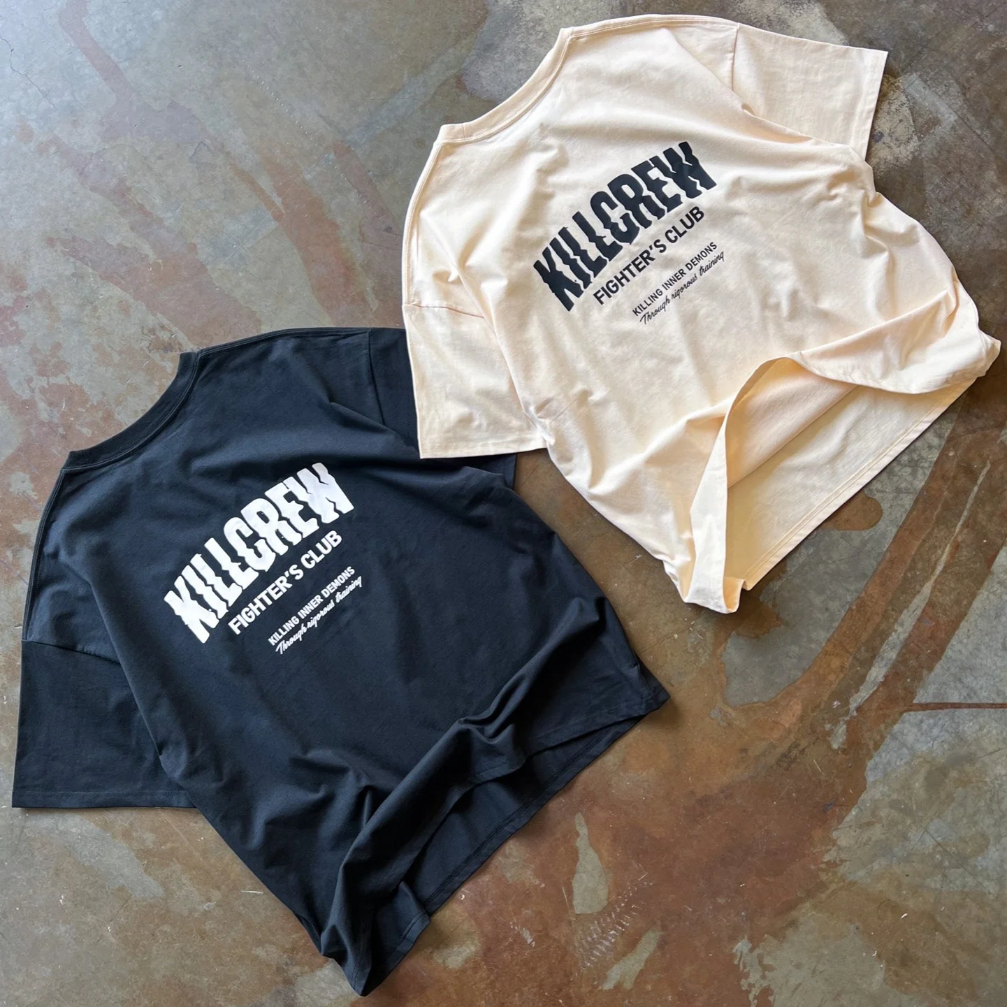 RELAXED FIT RIGOROUS TRAINING T-SHIRT - BLACK / WHITE - Image 4