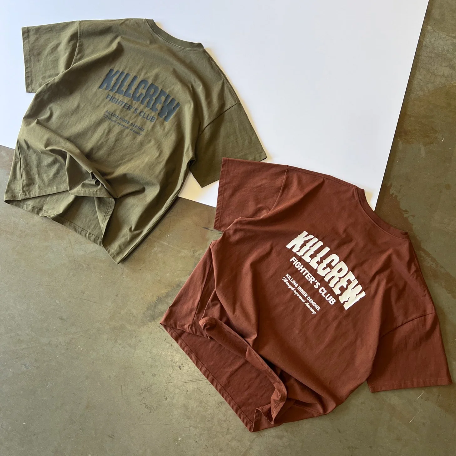 RELAXED FIT RIGOROUS TRAINING T-SHIRT - OLIVE / BLACK - Image 5