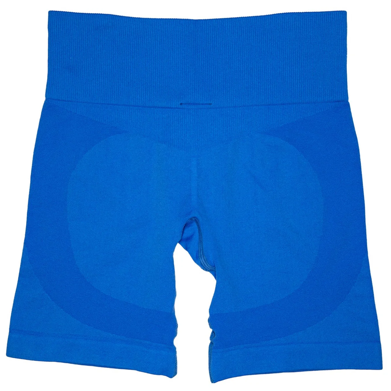 SEAMLESS FLAMES BIKER SHORTS - BLUE / WHITE - Image 4