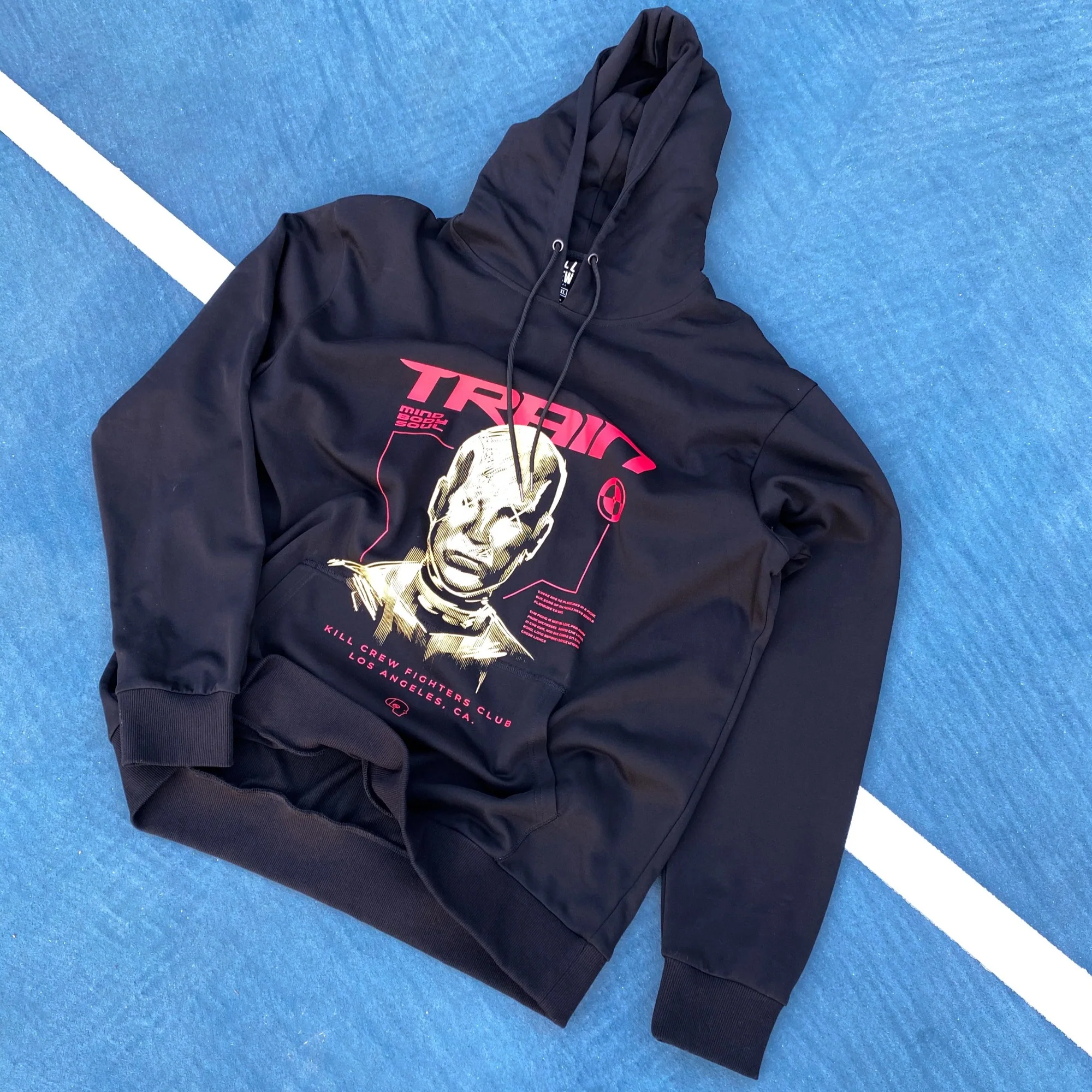 TRAIN MIND BODY SOUL HOODIE - BLACK - Image 3