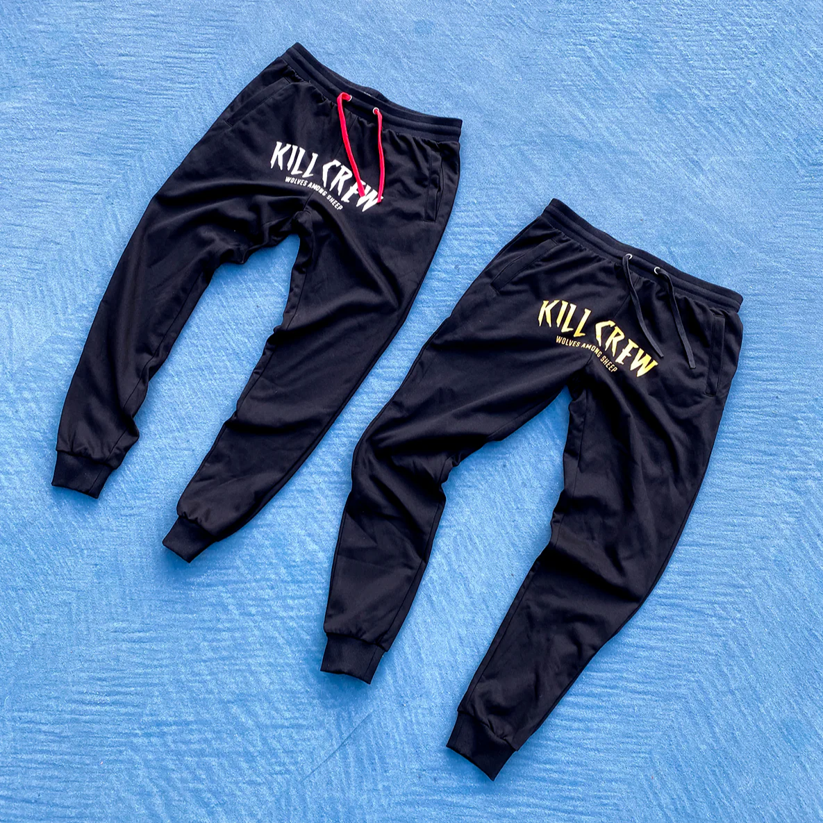 WOLVES JOGGERS - BLACK / GOLD - Image 3